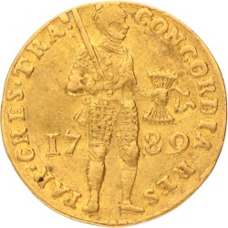 Gouden dukaat. Utrecht. 1789. Zeer Fraai.