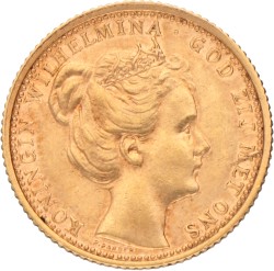 10 gulden. Wilhelmina. 1898. Prachtig -.