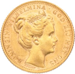 10 gulden. Wilhelmina. 1898. Zeer Fraai +.