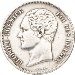 Belgium. Leopold I. 2½ Francs. 1849.