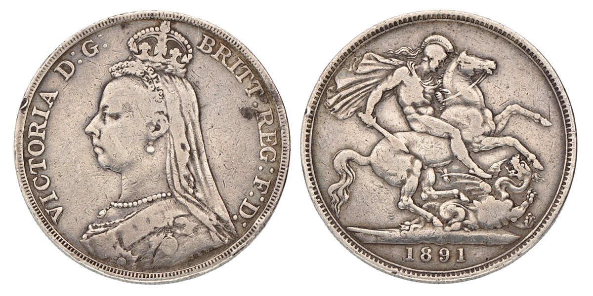 Great Britain. Victoria. Crown. 1891.