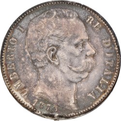 Italy. Umberto I. 5 Lire. 1879 R.