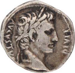 Roman Empire. Augustus. Denarius. N.D. (27 BC - 14 AD).