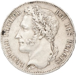 Belgium. Leopold I. 5 Francs. 1848.