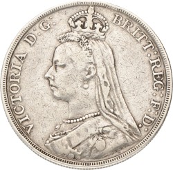 Great Britain. victoria. 1 Crown. 1890.