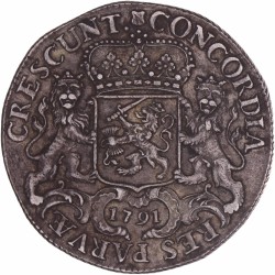 Dukaton of Zilveren Rijder Utrecht 1791. Zeer fraai / Prachtig.