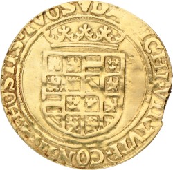 Halve gouden reaal. Vlaanderen. Karel V. Z.j. (1521 - 1566). Fraai +.