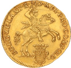 Gouden rijder van 14 gulden. Zeeland. 1764. Zeer Fraai +.