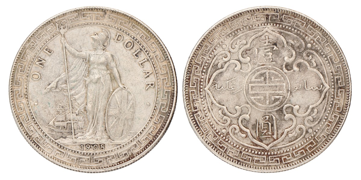Great Britain. Edward VII. Dollar. 1908.