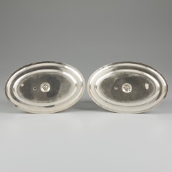 2-delige set sausboten, Louis Coignet, Parijs ca. 1889-93, zilver.