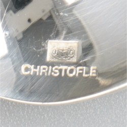Christofle 12-delige set dessertlepels, model Chinon, verzilverd.