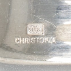 Christofle 12-delige set vorken, model Chinon, verzilverd.
