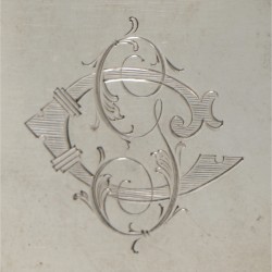 Vesta case / zwavelstokdoosje zilver.