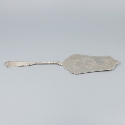 Taartschep / gebakschep zilver.