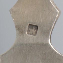 Taartschep / gebakschep zilver.