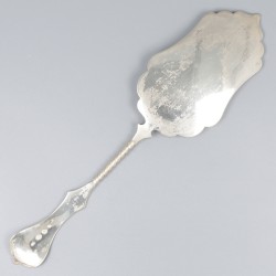Taartschep / gebakschep zilver.