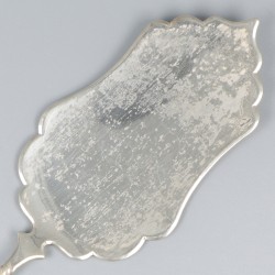 Taartschep / gebakschep zilver.