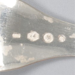 Taartschep / gebakschep zilver.