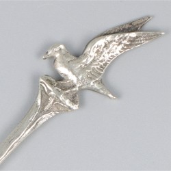 12-delige set koffielepels zilver.