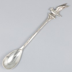 12-delige set koffielepels zilver.