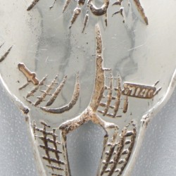 10-delige set theelepels zilver.