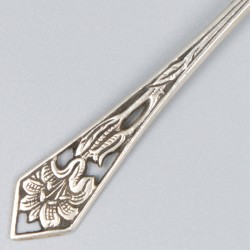 10-delige set theelepels zilver.