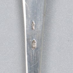 6-delige set ijslepels zilver.