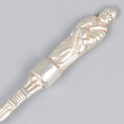 12-delige set apostel-theelepels, zilver.