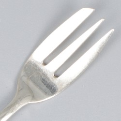 10-delige set taartvorken zilver.