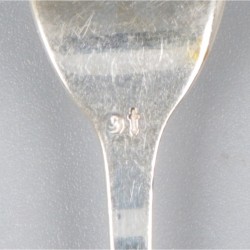 10-delige set taartvorken zilver.