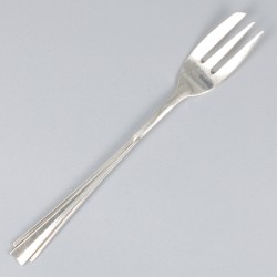 10-delige set taartvorken zilver.