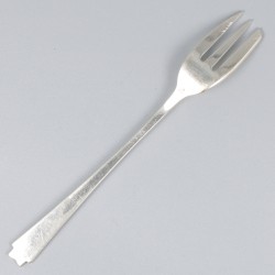 10-delige set taartvorken zilver.