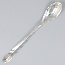 12-delige set theelepels zilver.