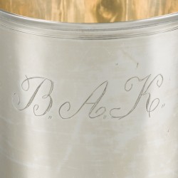 Drinkbeker, Theodor Tonnelier, Parijs ca. 1825, zilver.