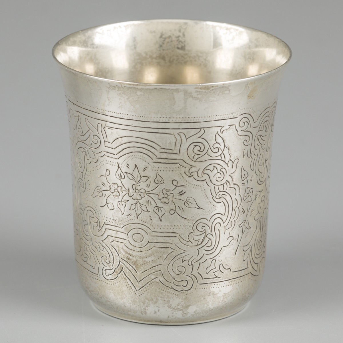 Drinkbeker, Pyetr Lobanov, Moskou 1867, zilver.