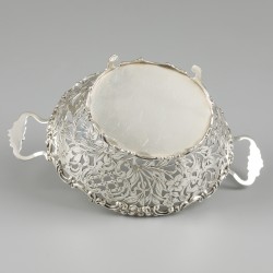 Bonbonmandje zilver.