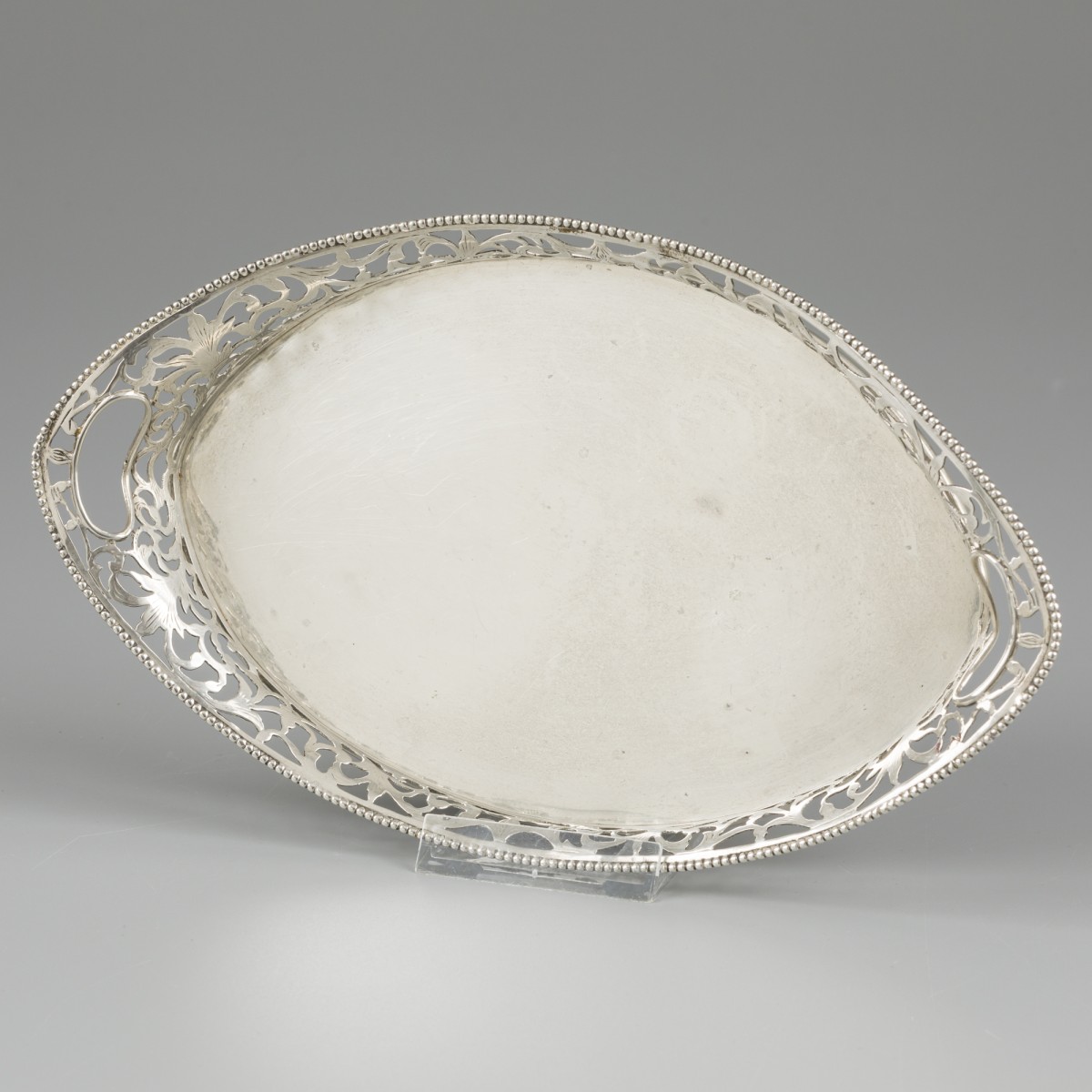 Dienblad zilver.