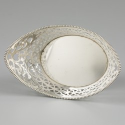Bonbonmandje zilver.
