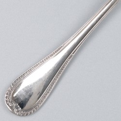 Christofle 12-delige set koffielepels, model Malmaison, verzilverd.