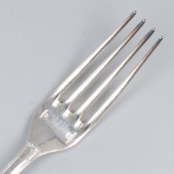 Christofle 12-delige set dinervorken, model Malmaison, verzilverd.