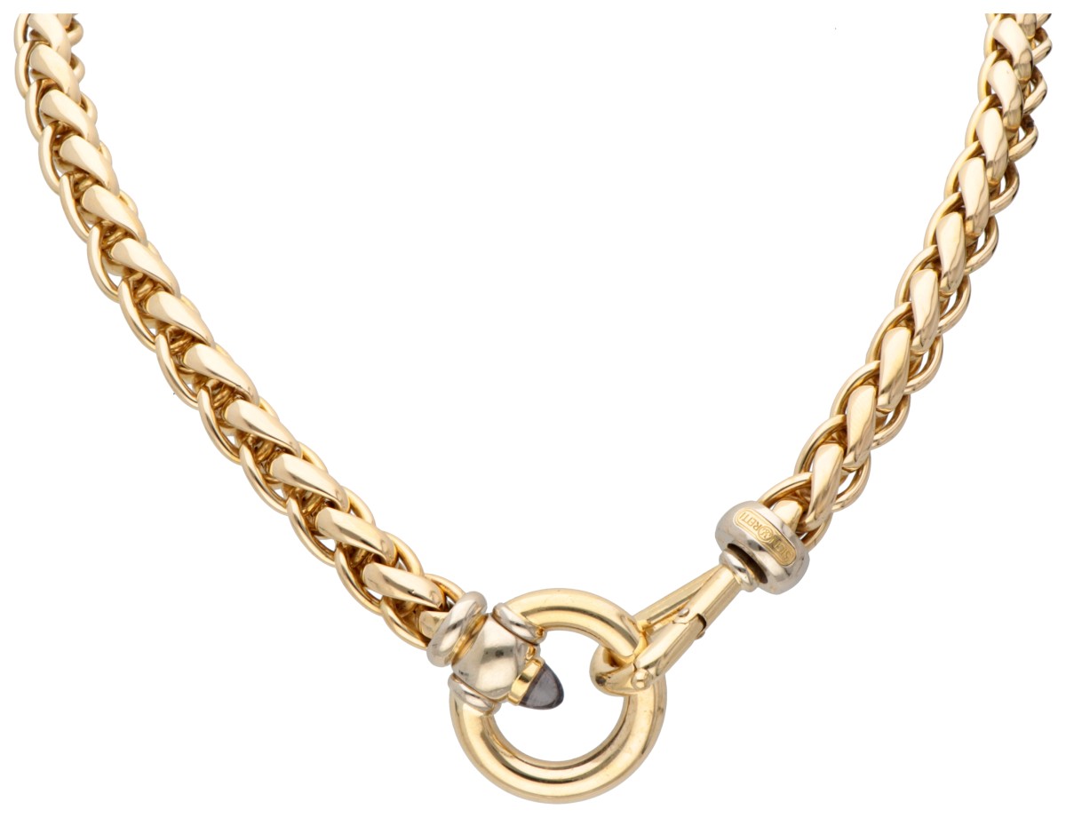 Signoretti 18K geelgouden collier met saffier.