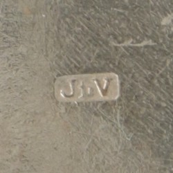 4-delig lot miniaturen, zilver.