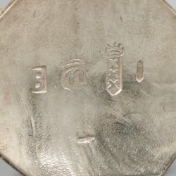 4-delig lot miniaturen, zilver.