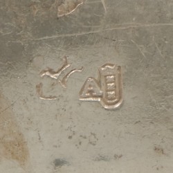 4-delig lot miniaturen, zilver.