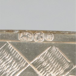 4-delig lot miniaturen, zilver.