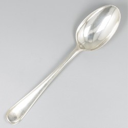 6-delige set dinerlepels Hollands rondfilet zilver.