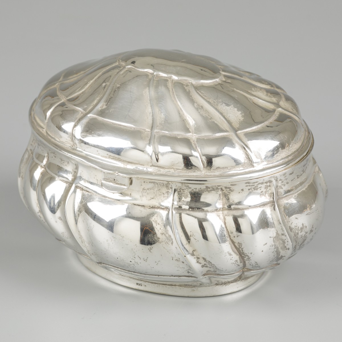 Koektrommel zilver.