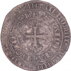Dubbele Groot of Botdrager Lodewijk van Male, Vlaanderen Z.j. (1365 - 1384). Zeer fraai +.