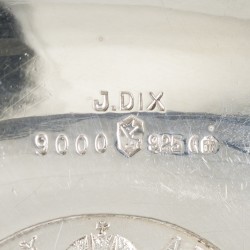 Muntschaaltje zilver.
