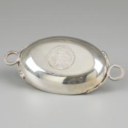 Muntschaaltje zilver.